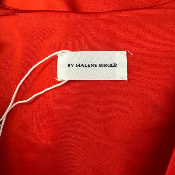 By Malene Birger Mavise Maxi Wool Blend Dress Orange Size 38 / Medium - Picture 13 of 15